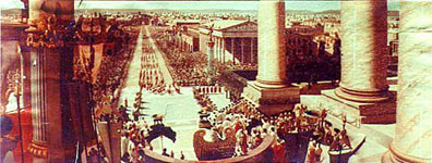 Dos escenas espectaculares del podero de Roma