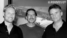 El equipo de Godsend: Brian con Steve Mirkovich (montador) y Nick Hamm (director)